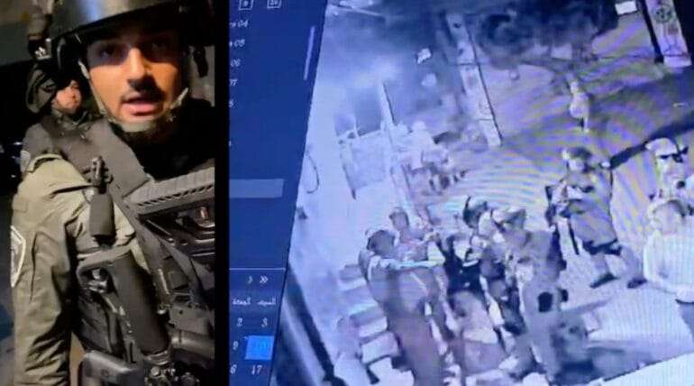 Israeli Border Police officers attacked a family at home in Silwan and arrested the father