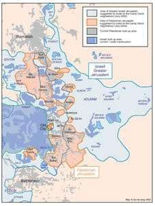 PROJECTION OF THE ISRAELI PROPOSAL FOR JERUSALEM’S FINAL STATUS AT CAMP DAVID, JULY 2000