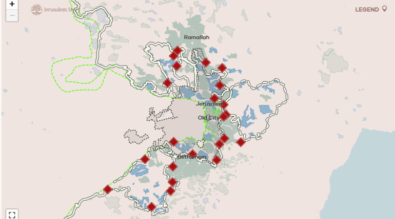 Checkpoints around Jerusalem