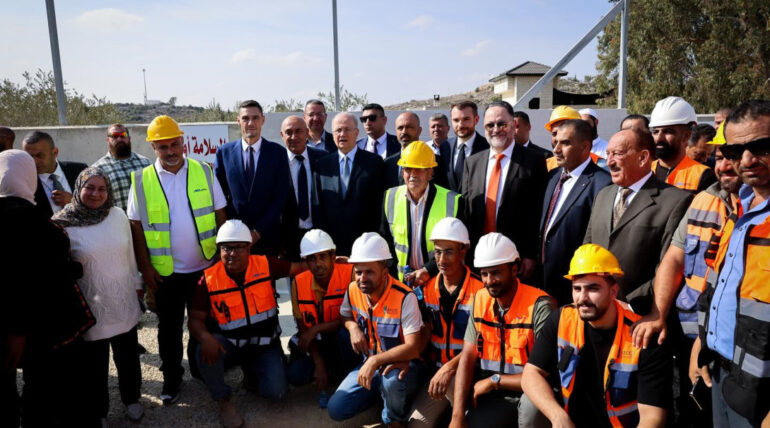 Foundation Stone Laid for the Aboud Bulk Water Connection Point – A Strategic Step Toward Achieving Water Security and Promoting Sustainable Development in Palestine