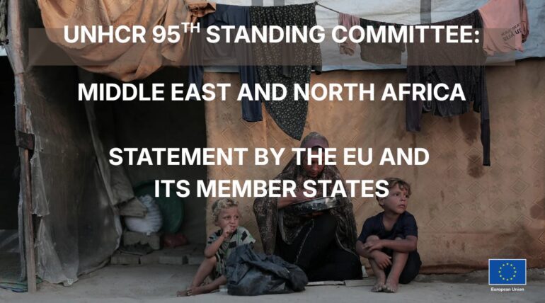 UNHCR 95th Standing Committee – Statement by the EU and its Member States – Agenda item 3 (a) Regional updates: Middle East and North Africa